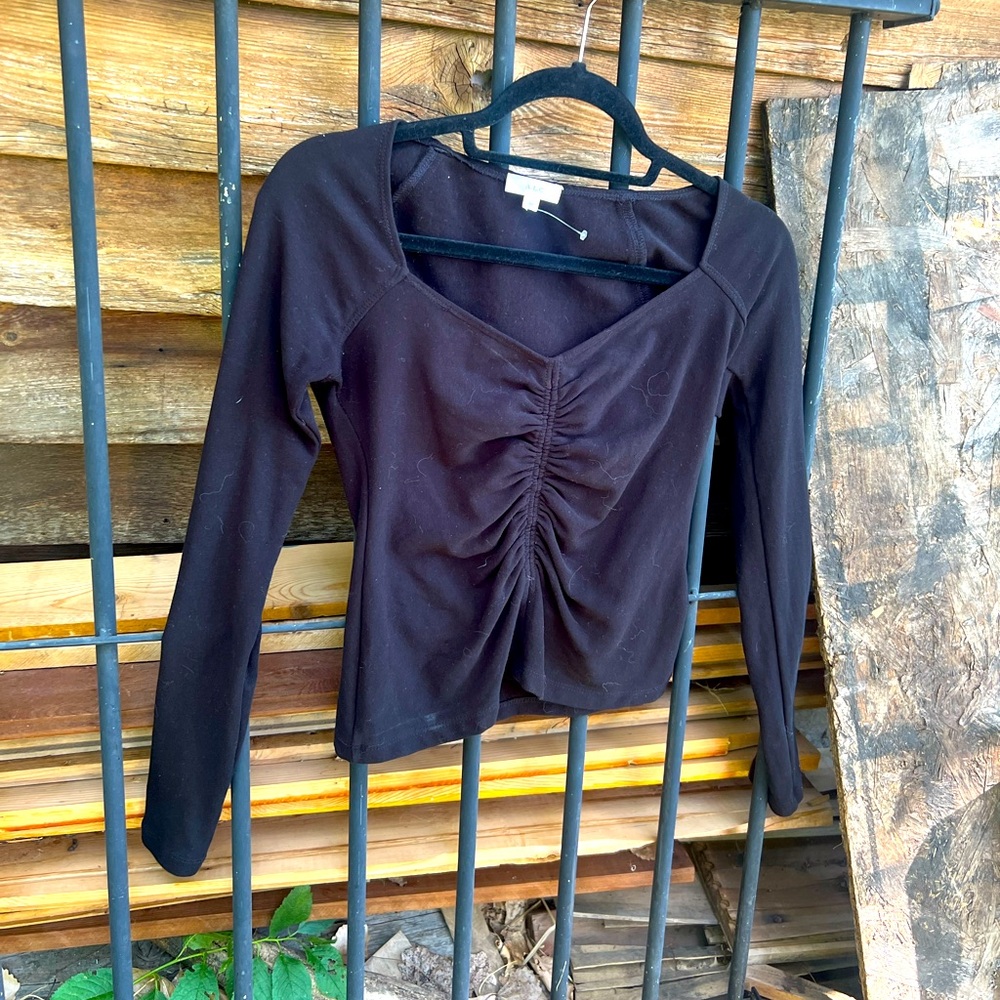 A.L.C. Long sleeve top scrunched bust